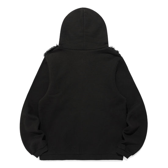 Nice Ghost Club Fur Yeti Zip-Up Hoodie [Black]