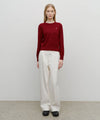 Marithé François Girbaud W Basic Crop Knit Pullover