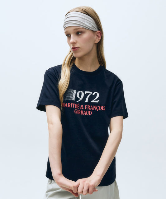 Marithé François Girbaud MOUVEMENT 1972 LOGO AEROCOOL TEE