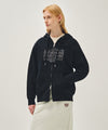 Marithé François Girbaud CLASSIC LOGO APPLIQUE HOODIE ZIPUP light heather gray