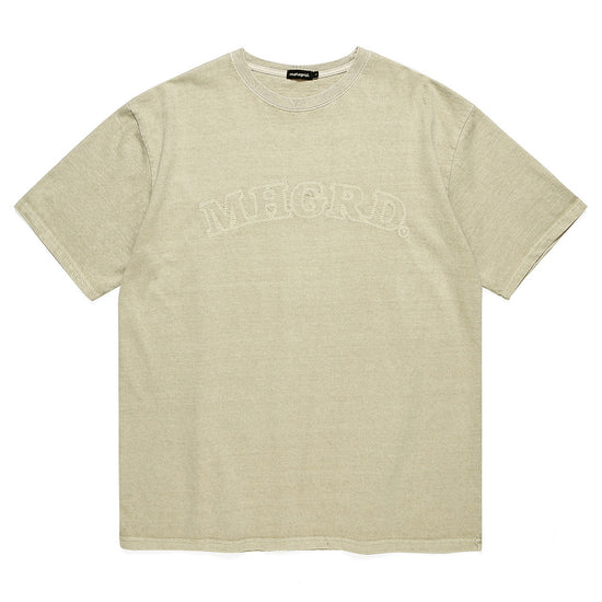 Mahagrid Arc Logo Pigment Tee in Beige
