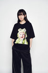 ADLV Baby Face Frog Baby Sleeve T-Shirt