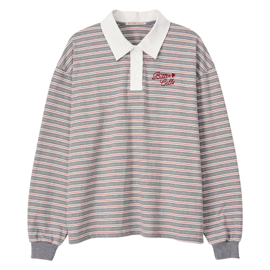 Bitter Cells Gemini Stripe Collar Tee