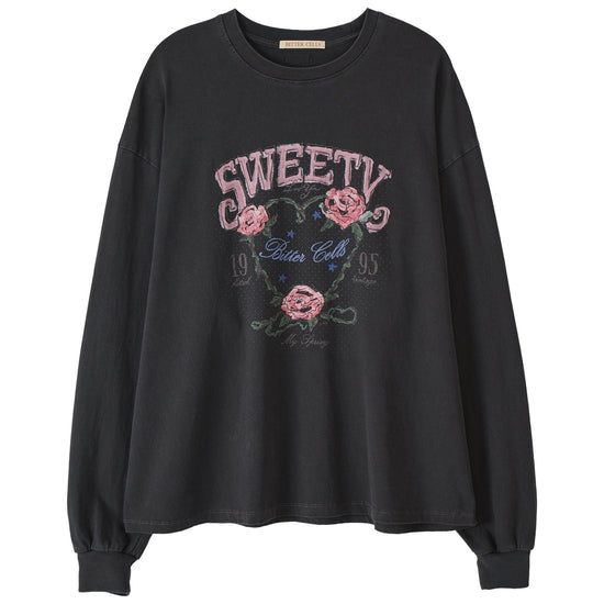 Bitter Cells Rose Petal Long Sleeve - Pigment Charcoal