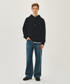 Marithé François Girbaud [REGEN] EMBO CLASSIC LOGO HOODIE navy