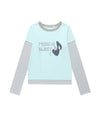Cavish Women's Strawberry Layered Long Sleeve Tee