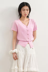General Idea WOMAN Airy V-Neck Cable Cardigan