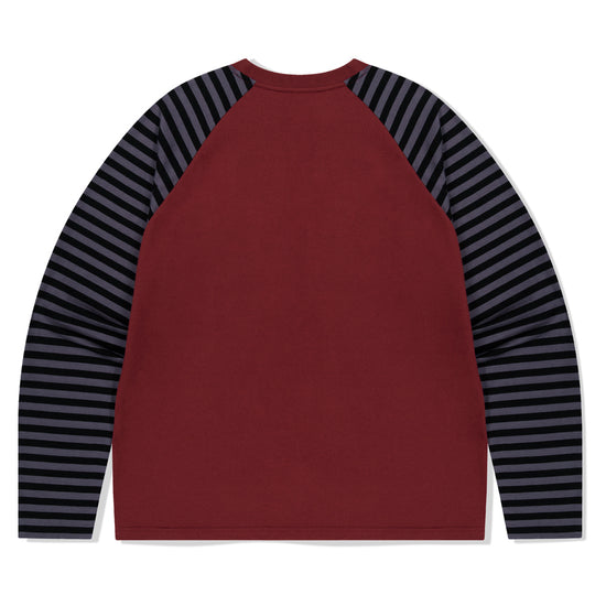Mahagrid Rock Star Raglan Stripe Long Sleeve Tee