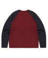 Mahagrid Rock Star Raglan Stripe Long Sleeve Tee