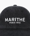 Marithé François Girbaud Denim Washing Regular Logo Ball Cap Indigo