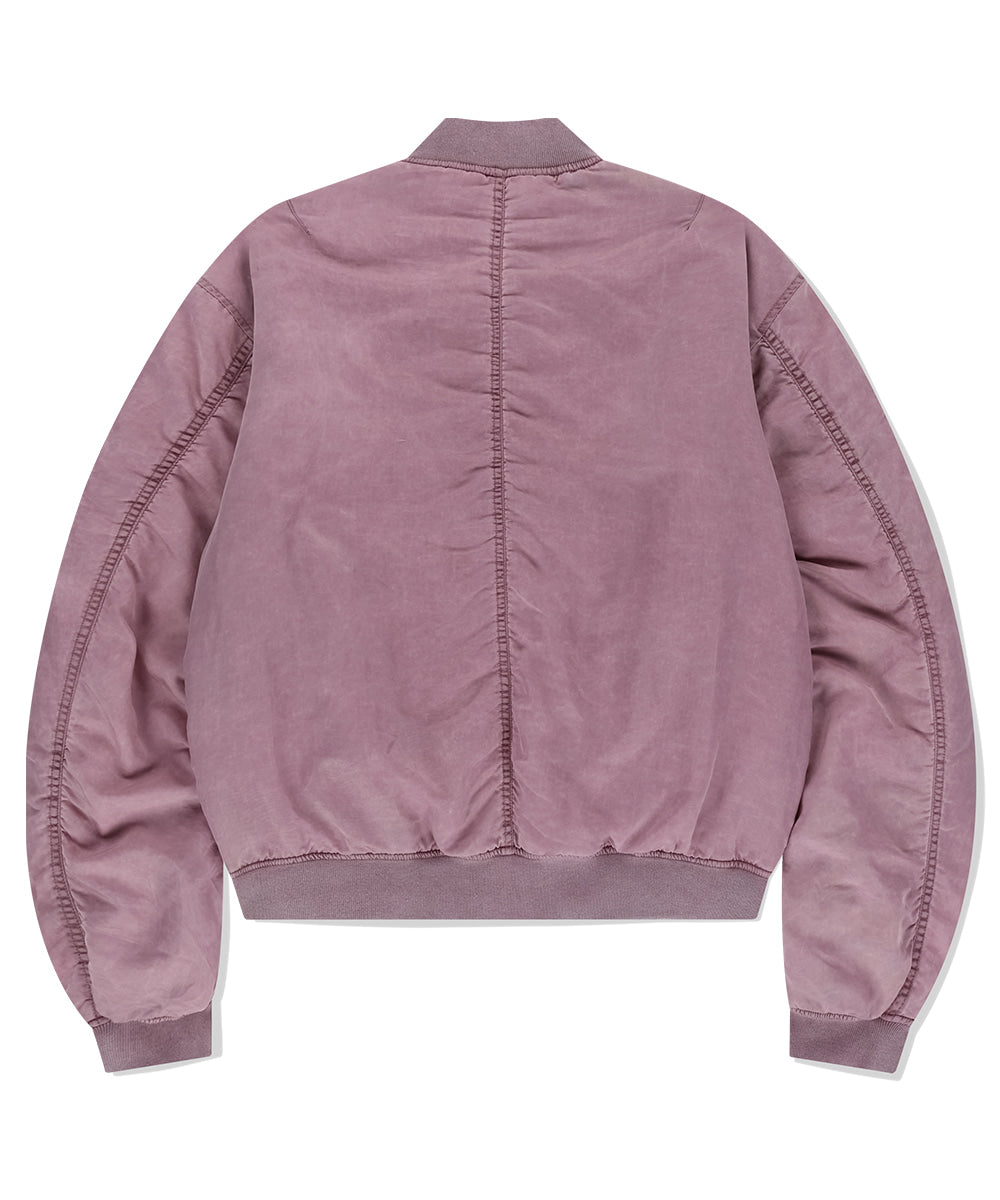 Mahagrid Overdyed MA-1 Jacket in Pink