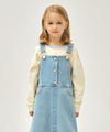 Marithé François Girbaud KIDS W A-LINE DENIM OVERALL SKIRT