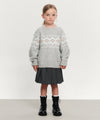 Marithé François Girbaud Kids Nordic Knit Pullover Heather Gray