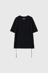 General Idea WOMAN Cool Temperature Cut Cool Relaxed Fit Knit T-Shirt [BLACK]