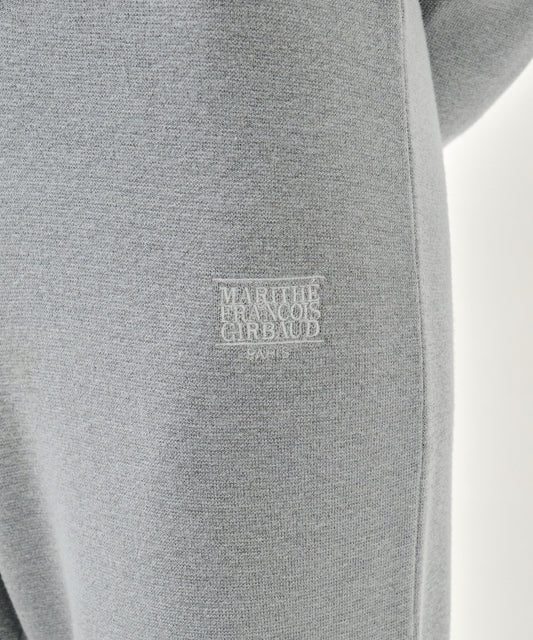Marithé François Girbaud W CLASSIC LOGO KNIT PANTS heather gray