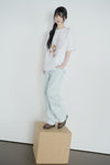 ADLV AC Bear Baby Face Snow Short Sleeve T-Shirt