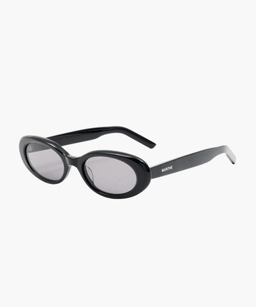 Marithé François Girbaud Regular Logo Round Frame Sunglasses Black