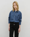 Marithé François Girbaud Logo Denim Shirt