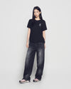 ADLV Woman Fuzzy Bear Short Sleeve T-Shirt