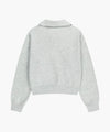 Marithé François Girbaud W DOODLE CLASSIC LOGO COLLAR SWEATSHIRT light heather gray