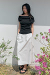 General Idea WOMAN Unbalanced Drape Strap T-Shirt