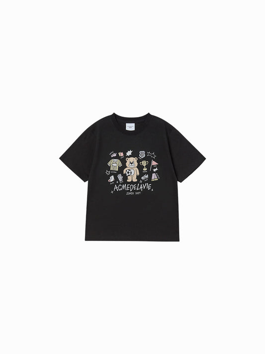 ADLV Kids Soccer AC Bear Short Sleeve T-Shirt