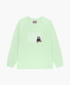 Marithé François Girbaud Kids Doodle Classic Logo Long Sleeve Tee White