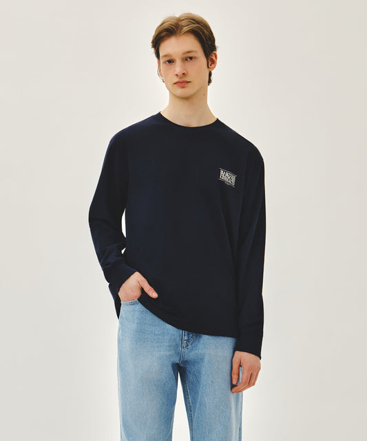 Marithé François Girbaud BACK CLASSIC LOGO LONG SLEEVE TEE