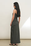 General Idea WOMAN Easy Banding Maxi Skirt [CHARCOAL]