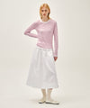 Marithé François Girbaud Women's Cotton Waist Wrinkle Skirt