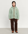 Marithé François Girbaud Kids Classic Logo Fleece Hoodie Zip-Up Ivory