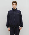 Marithé François Girbaud Marithé Sport Nylon Track Zip-Up Jacket Beige