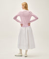 Marithé François Girbaud Women's Cotton Waist Wrinkle Skirt