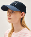 Marithé François Girbaud TYPO LOGO COLOR BLOCK COVERED CAP vintage blue