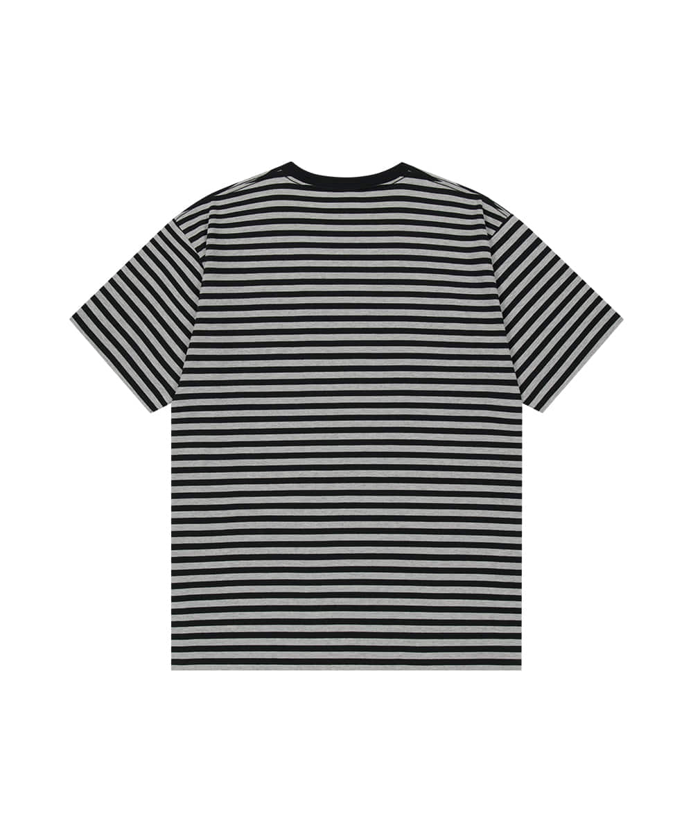 Mahagrid Stripe Slash Logo Tee