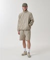 Mahagrid Cover Stitch Nylon Track Jacket [Beige]