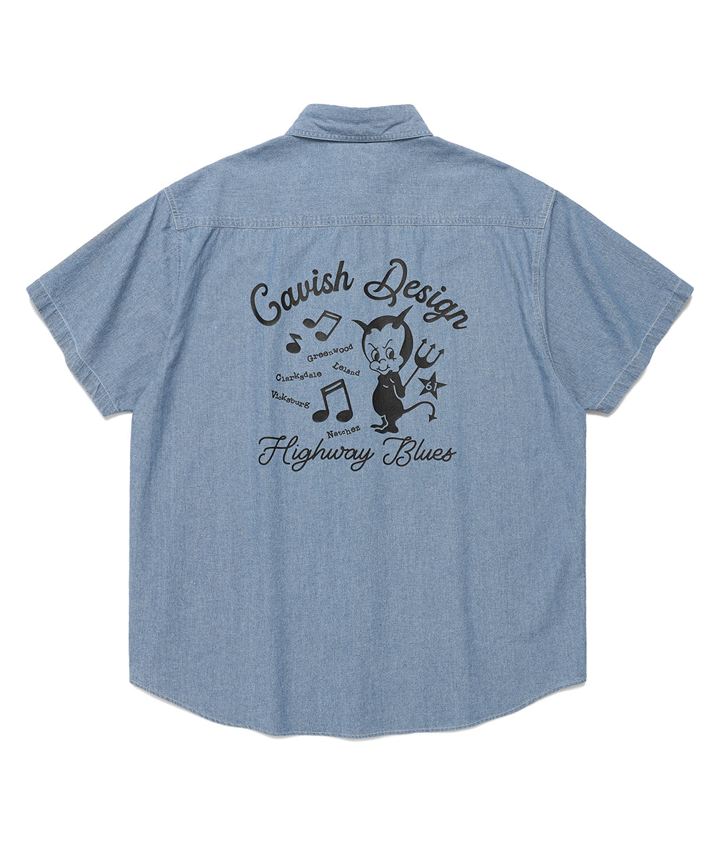 Cavish 61ROAD HALF SLEEVE SHIRT [BLUE]