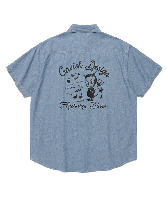 Cavish 61ROAD HALF SLEEVE SHIRT [BLUE]
