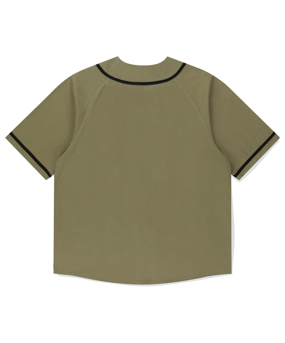 Mahagrid Serif Logo Baseball Shirt