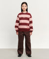 Marithé François Girbaud Kids Stripe Sweatshirt Burgundy