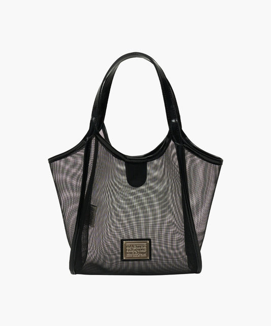 Marithé François Girbaud Classic Logo Sheer Mesh Tote Bag