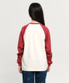 Marithé François Girbaud Kids Color Block Raglan Long Sleeve Red