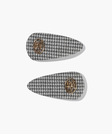 Marithé François Girbaud Kids W Circle Logo Hair Pin 2 Pack Check