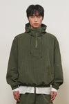 General Idea UNISEX Seersucker Check Hood Anorak