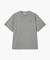 Marithé François Girbaud MOUVEMENT WOVEN SEMI-OVERSIZED TEE charcoal