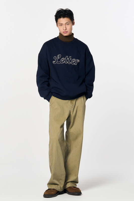 General Idea UNISEX Lettering Fleece Sweatshirt
