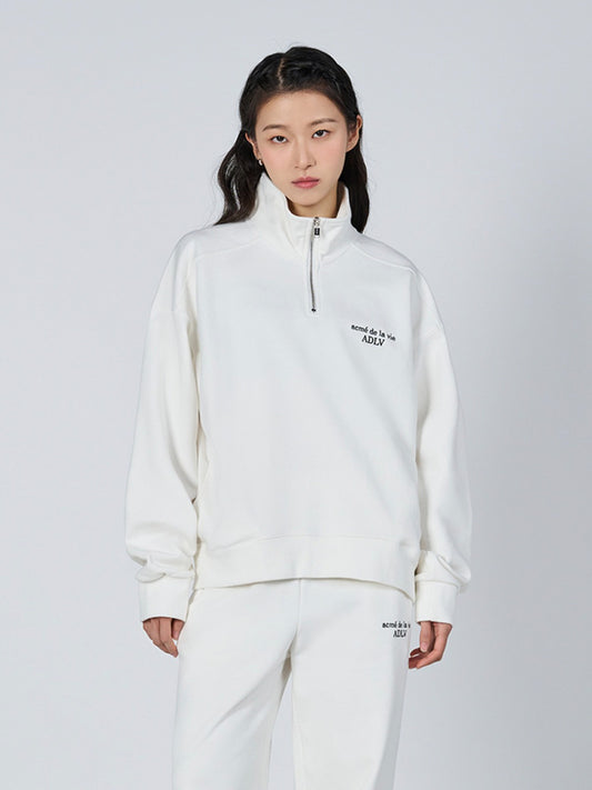 ADLV Basic Logo Needlework Pullover Sweatshirt