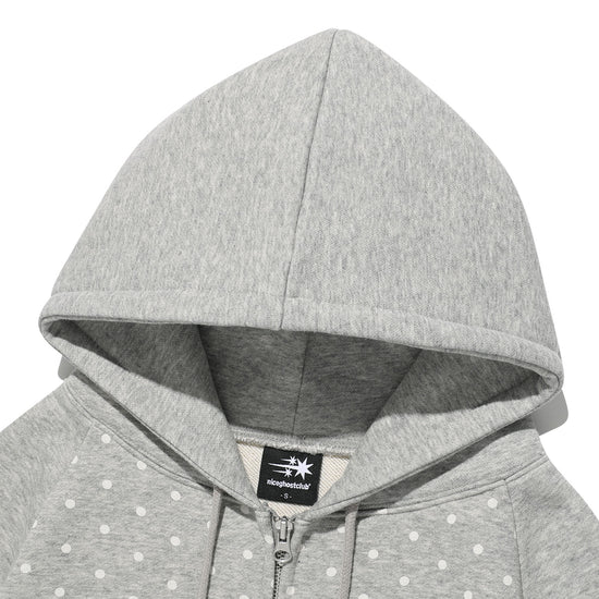 Nice Ghost Club Dot 3Star Raglan Crop Hoodie Zip Up