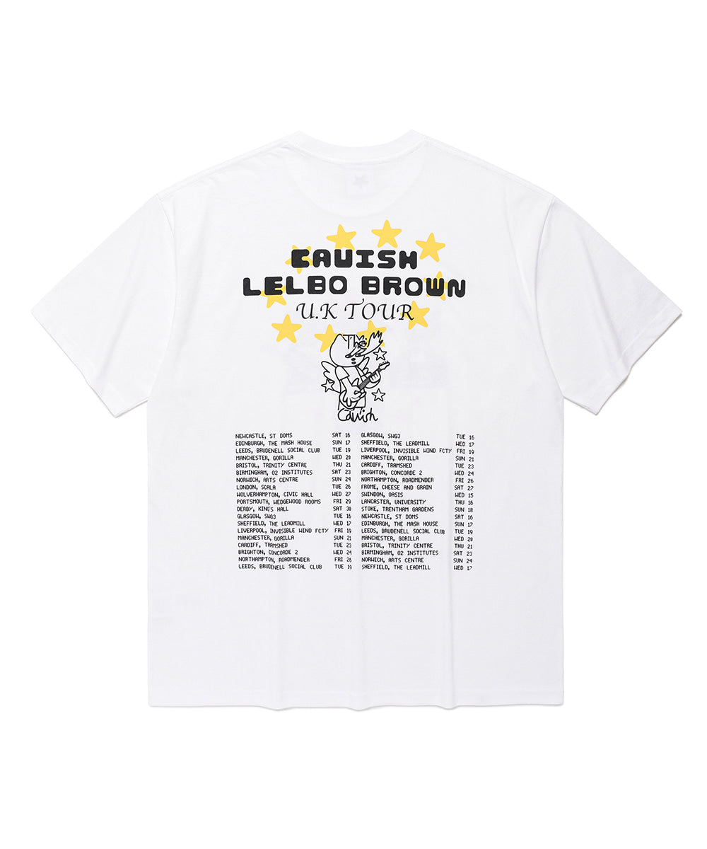 Cavish Cavish X LELBO BROWN U.K TOUR SS TEE