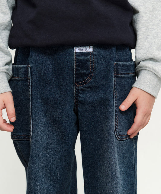 Marithé François Girbaud Kids Out Pocket Denim Pants (Brushed) Blue
